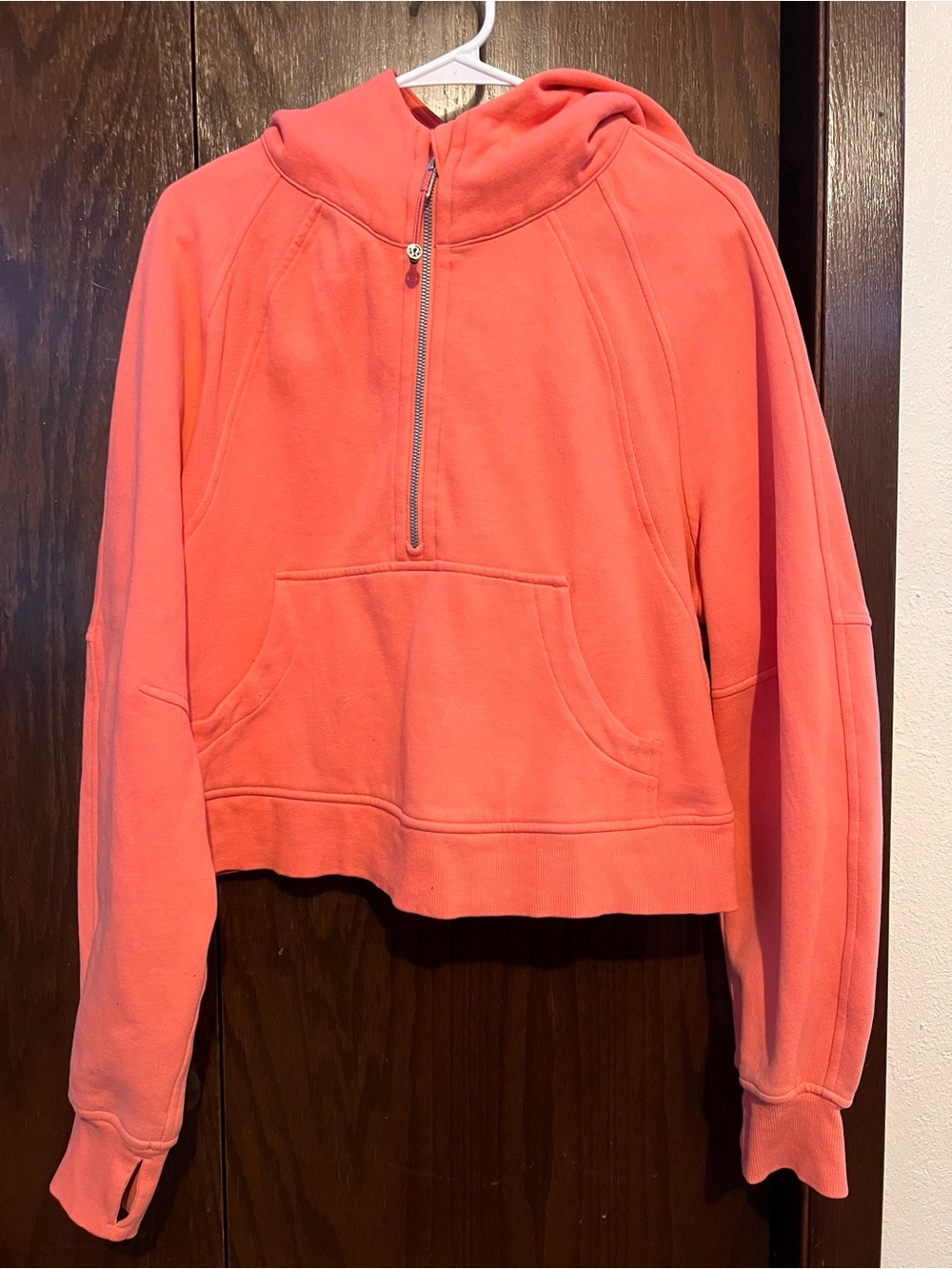 lululemon athletica Coral Half-Zip Hooded Sweatshirt